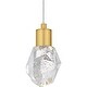preview thumbnail 5 of 7, Skye Integrated LED Brushed Gold Mini Pendant
