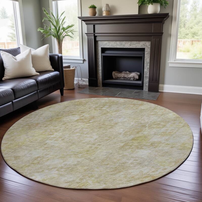 Premium Washable Super Soft Traditional Tribal Mayfield Rug - Wheat - 8' x 8'