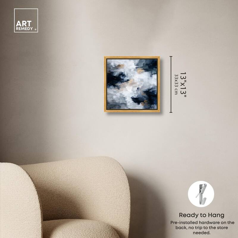 Midnight and Ivory II Canvas by Art Remedy
