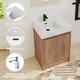 preview thumbnail 13 of 42, ARTCHIRLY 24/30 Inch Bathroom Vanity with Sink, Freestanding Bathroom Vanity with Soft Close Door and Adjustable Shelf