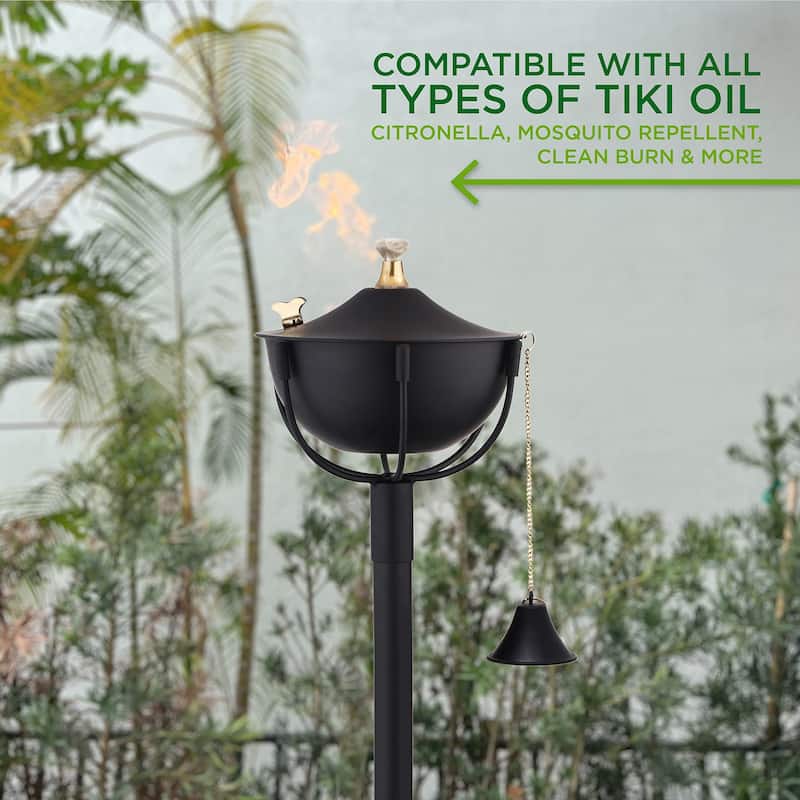 Maui Tiki Style Torch with 54" Pole