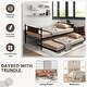 preview thumbnail 5 of 7, Twin Size 2-In-1 Daybed Frame with Pullout Trundle