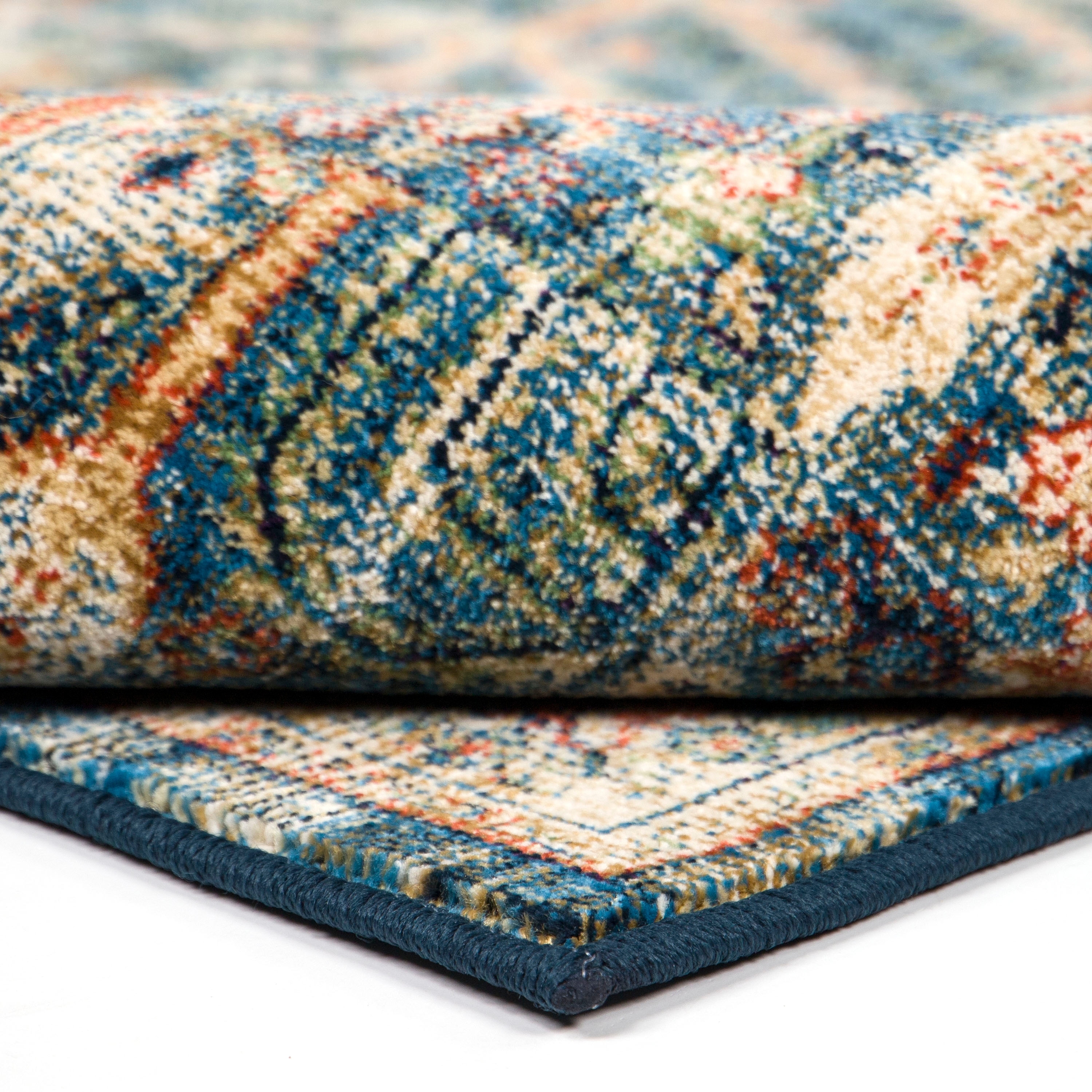 Shop Orian Meadow Safavid Blue Area Rug 7 10 X 10 10 On Sale Overstock 29669843