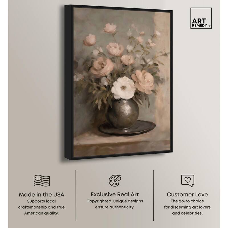 Porcelain Pink Canvas by Art Remedy