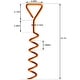 preview thumbnail 5 of 7, Tradesparker Heavy Duty Trampoline Stakes，Steel Corkscrew Anchors for Canopies
