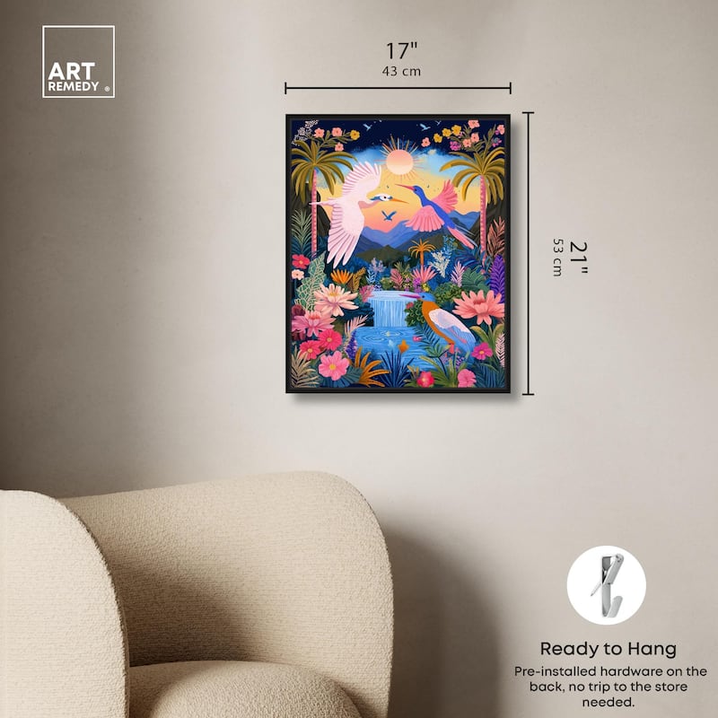 Waterfall Haven Canvas by Art Remedy