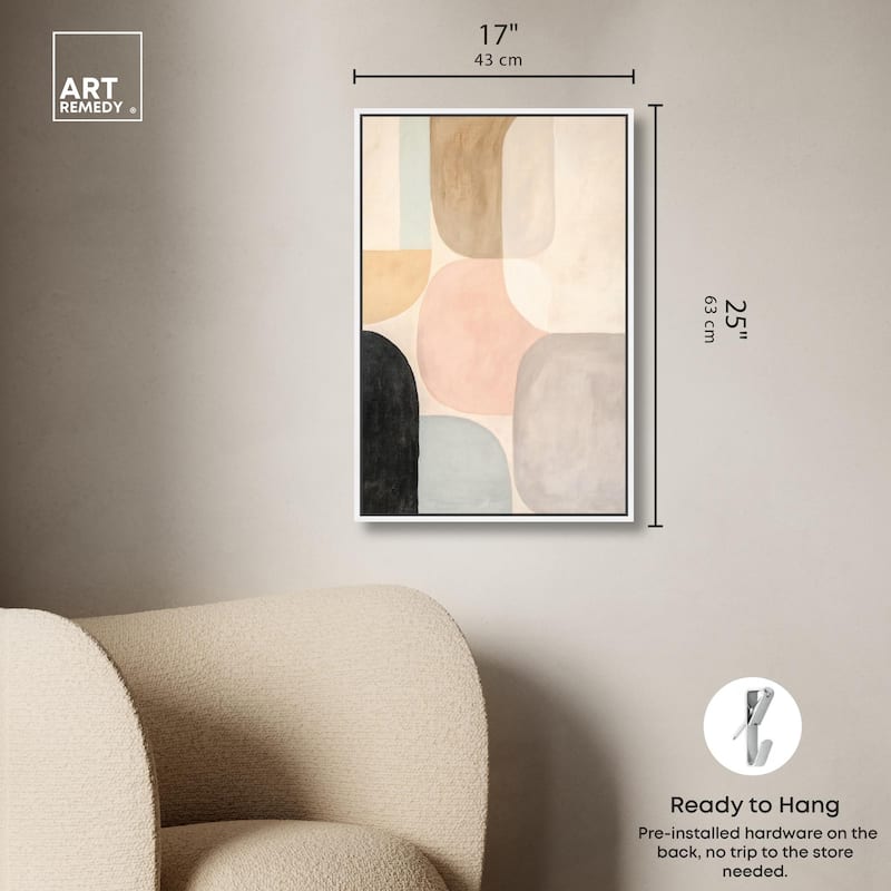 Soft Cubism II Canvas by Art Remedy