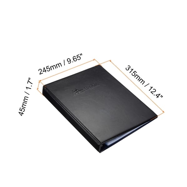 PU Leather Business Card Holder Binder Book File Sleeve 600 Pockets - Black  - Bed Bath & Beyond - 37255289