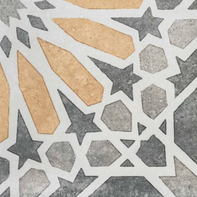 The Tile Life Garden Sunflower 8x8 Multi-Color Porcelain Floor & Wall Tile - 8 x 8 Sample