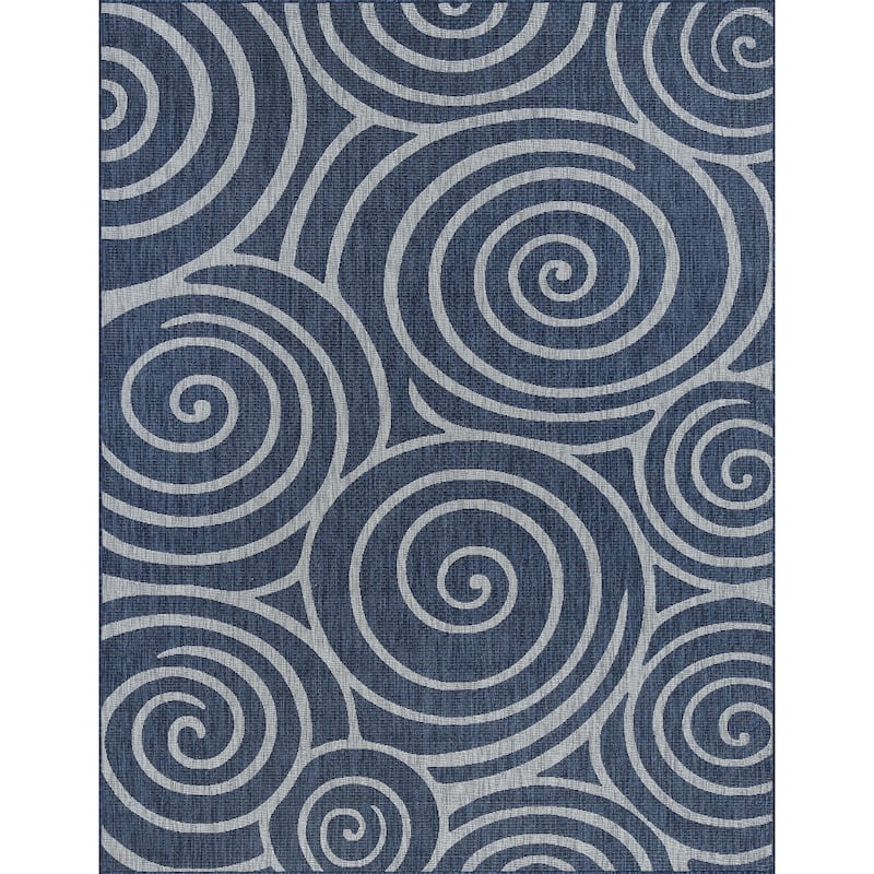 Colonnade Transitional Geometric Indoor/Outdoor Area Rug