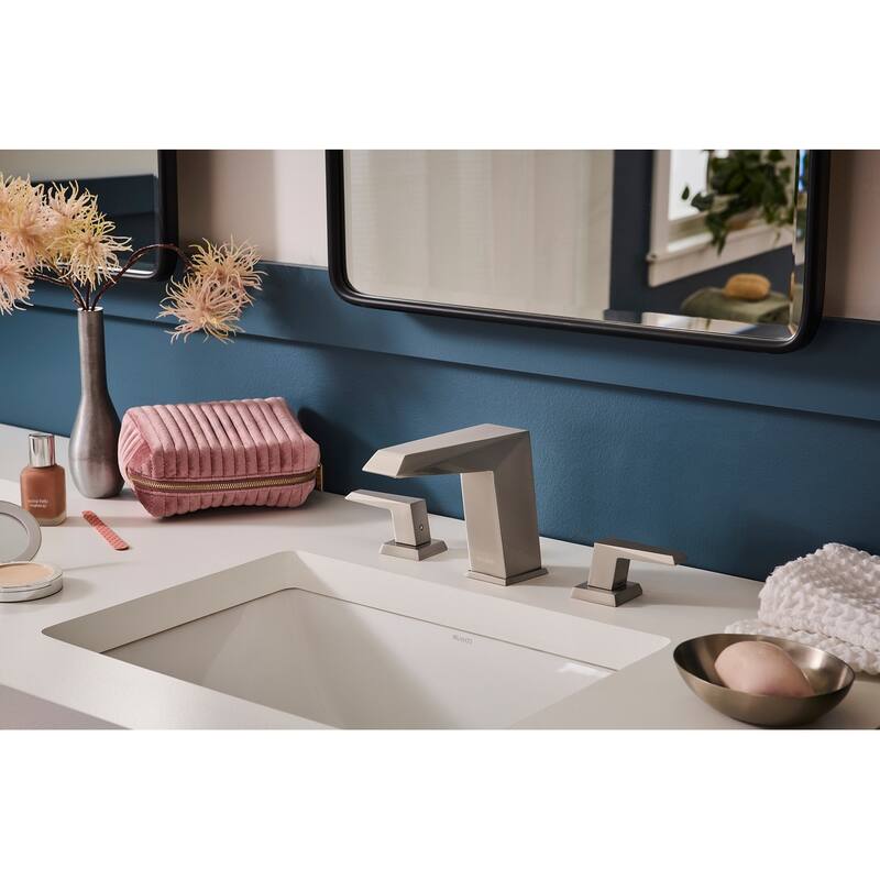 Ruvati Tropea Two Handle Widespread Bathroom Faucet in Brushed Nickel - RVF5231BN - 7'6" x 9'6"