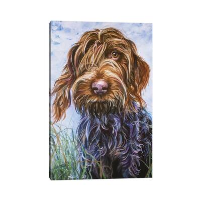 iCanvas "Wirehaired Pointing Griffon II" by Lindsay Kivi Canvas Print