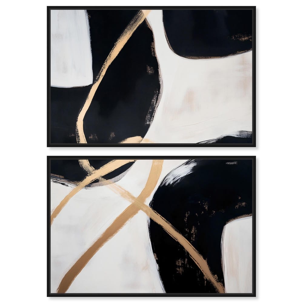 Rhythm of Contrast Canvas Set of 2 by Art Remedy