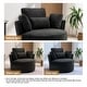 preview thumbnail 29 of 80, Upholstered Accent Swivel Barrel Armchair Club Chair with Pillows