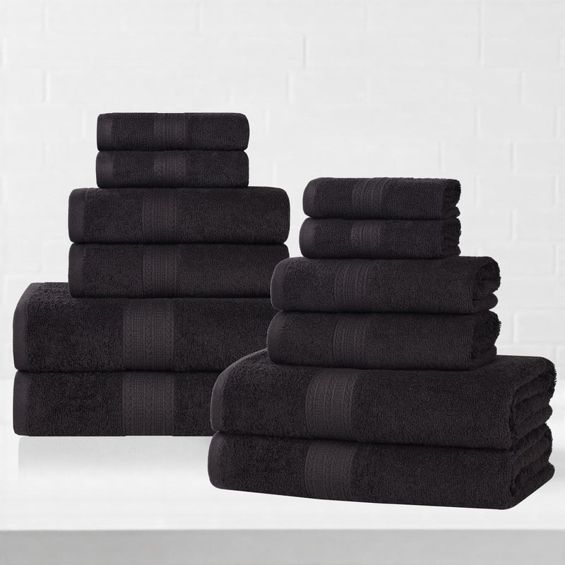 Superior Eco-Friendly Sustainable Cotton 12-Piece Bathroom Towel Set