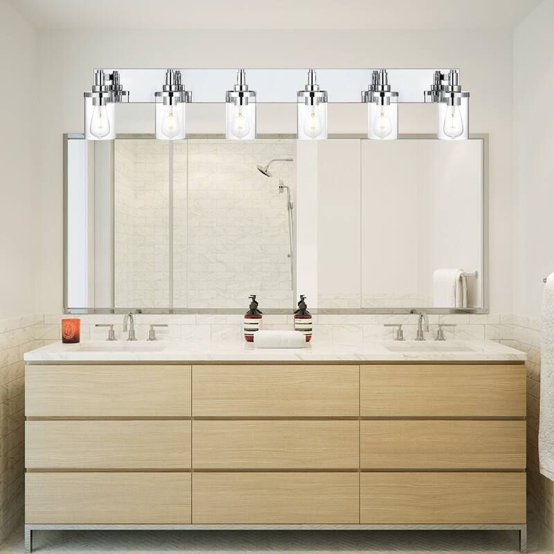 Modern Bathroom Lights with Clear Shape