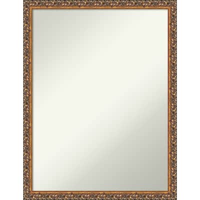 Non-Beveled Wood Wall Mirror - Antique Bronze Frame