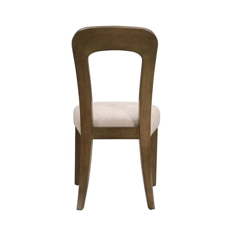Spruce & Spring Dining Chairs Upholstered Kitchen Side Chairs with Solid Wood Legs
