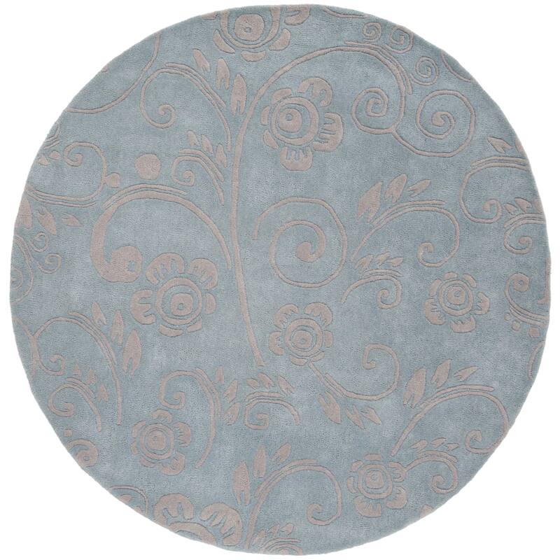 SAFAVIEH Handmade Soho Scrolls Grey New Zealand Wool Rug On Sale
