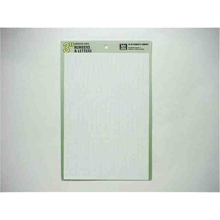 Shop Hy Ko 30015 Self Adhesive Vinyl Letters And Numbers 3 White Overstock 20049004