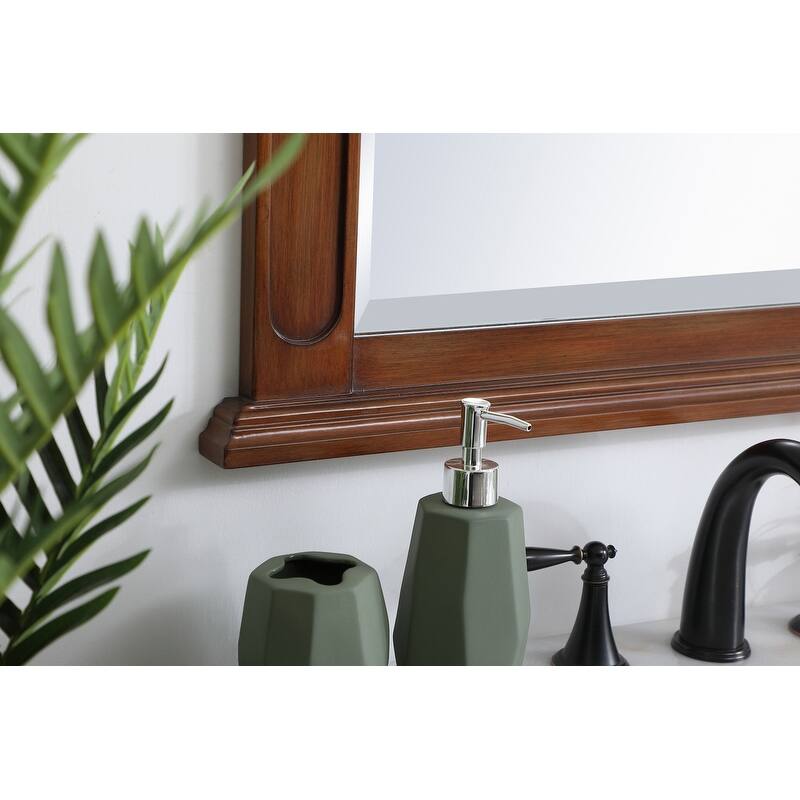 Elegant Lighting Antique Beige Vanity Mirror (22" x 28")