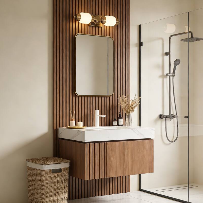 Floating Storage Bathroom Vanity with 1 Pre-drilled Faucet Hole