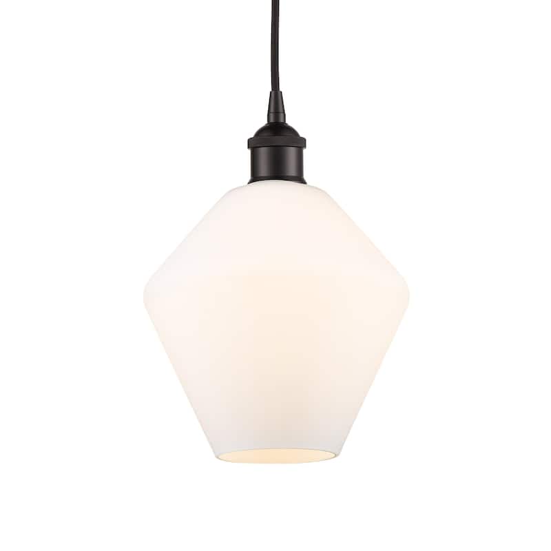 Innovations Lighting 616-1P-11-8 Cindyrella Pendant Cindyrella 8" Wide - Oil Rubbed Bronze / Cased Matte White