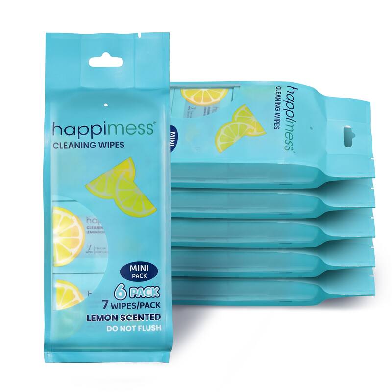 happimess, Compact Travel Multi Surface Heavy Duty Cleaning Wipes - Set of 25 or more