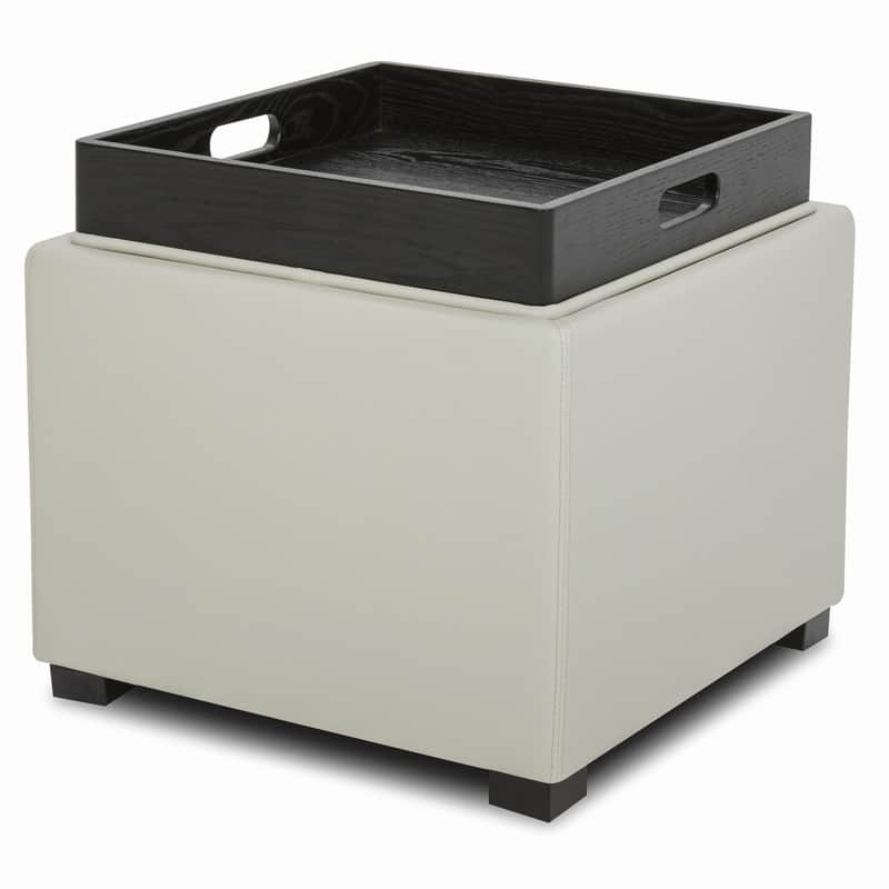 Spruce & Spring Ethan Storage Stool Ottoman