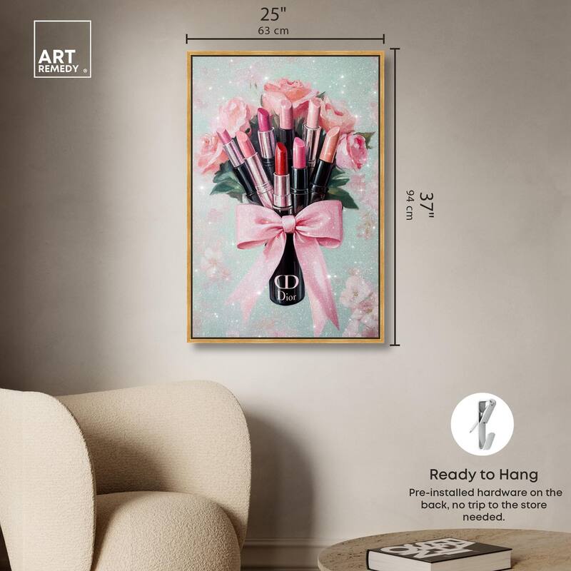 Petitie Bouquet of Lipsticks Canvas by Art Remedy