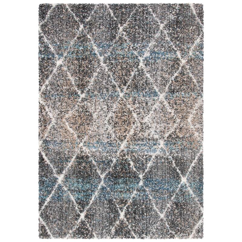 SAFAVIEH Canyon Shag Roelina Flokati Rug - 5'3" x 7'7" - Grey/Ivory