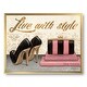 preview thumbnail 2 of 11, Designart "Gold Fabulous Life Style II" Fashion Premium Framed Art Print