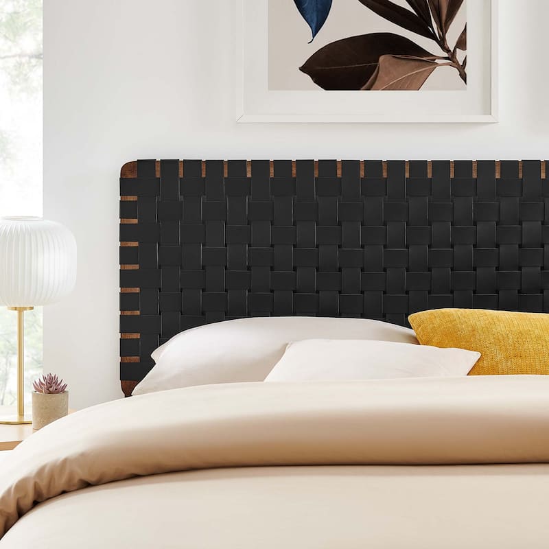 Sparta Twin/Full/Queen/King Vegan Leather Weave Headboard