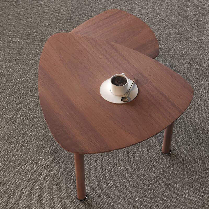 360 degree Rotatable modern Coffee Table for Living Room, solid wood legs with simply assemble Cocktail Table