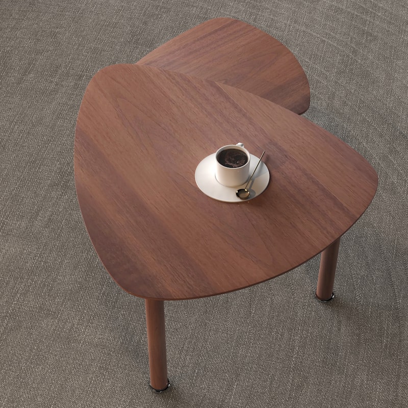 Rotating Coffee Table with Storage, 360° Swivel Modern Cocktail Table, Solid Wood Legs & Easy Assembly