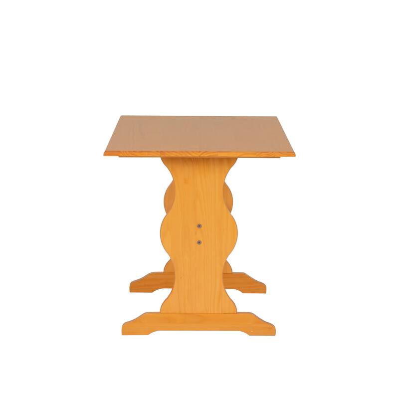 Linon Riki Family Dining Table Light Brown