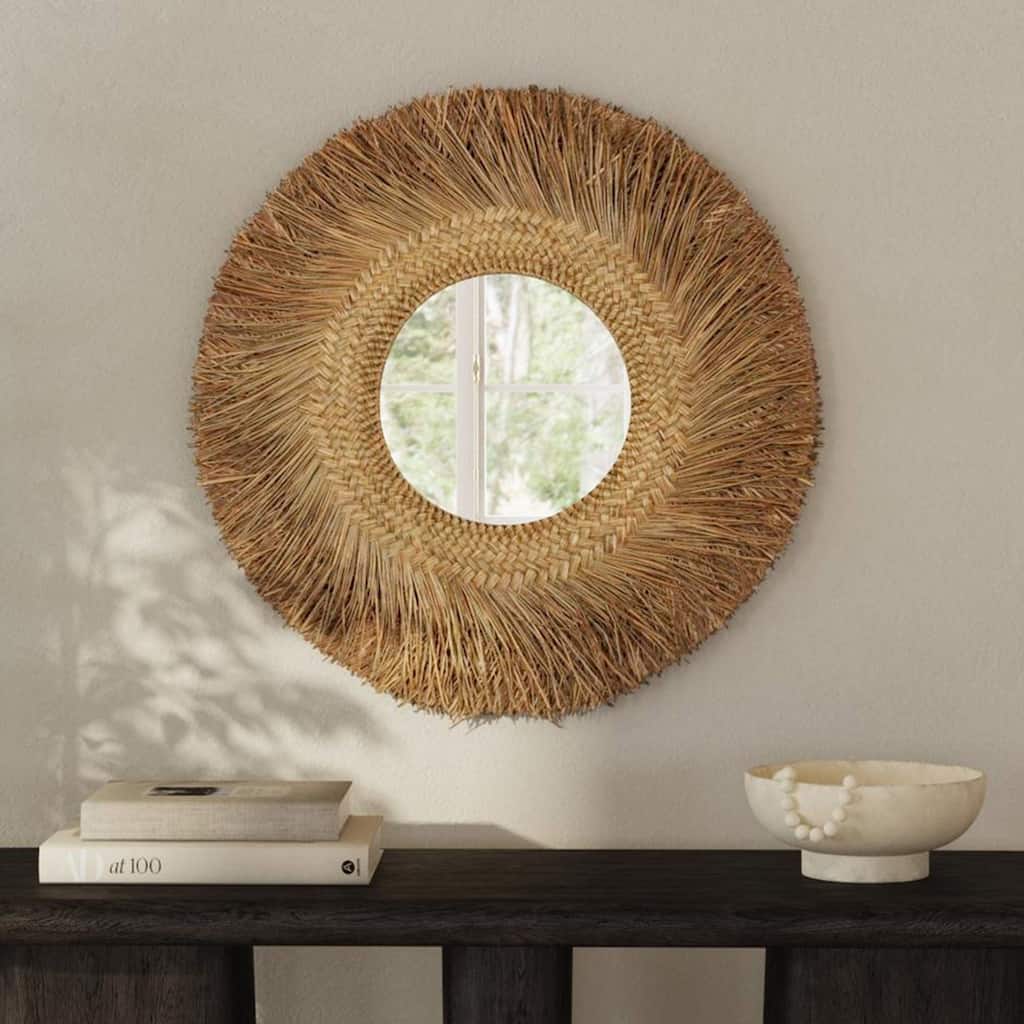 Indigo Road by Egypt Sherrod x East at Main Braided Round Seagrass Mirror