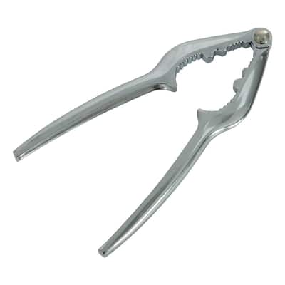 Kitchen Lobster Crab Claws Metal Nut Cracker Walnut Pliers Opener - Silver Tone