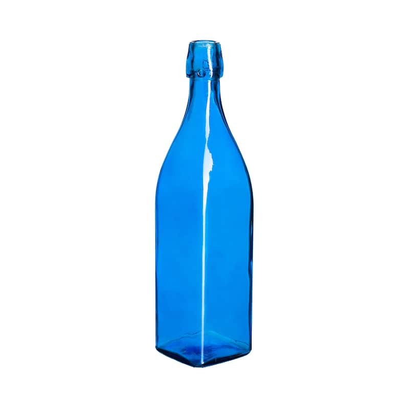Set of 5 Blue Glass Bottles for Outdoor Bottle Tree