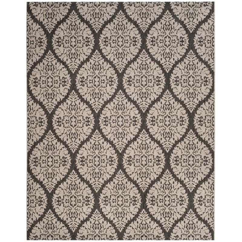 SAFAVIEH Courtyard Tinka Casual Rug - Stone/Grey - 8' x 10'