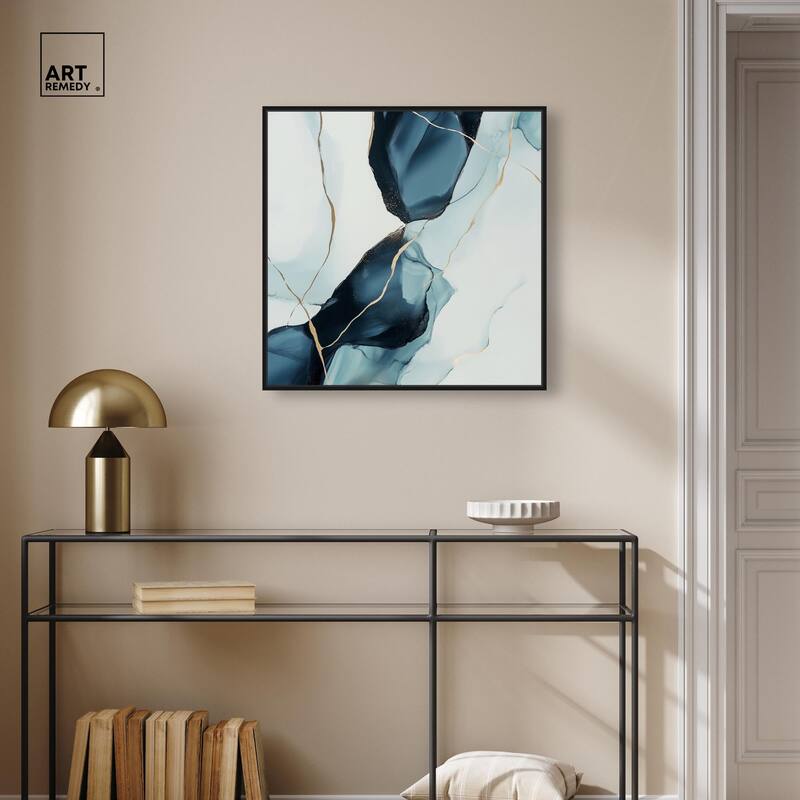 Cerulean Flow III Canvas by Art Remedy