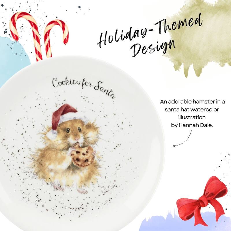 Royal Worcester Wrendale Designs Christmas Plate - 8 Inch