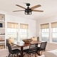 preview thumbnail 3 of 13, 52" Rustic Reversible 5-Blade Indoor Ceiling Fan with Light and Remote