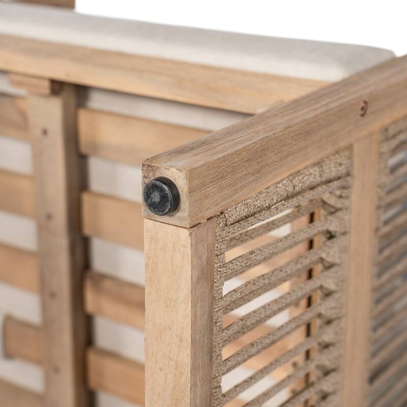 Christopher Knight Home - Outdoor Acacia Wood Conversation Set