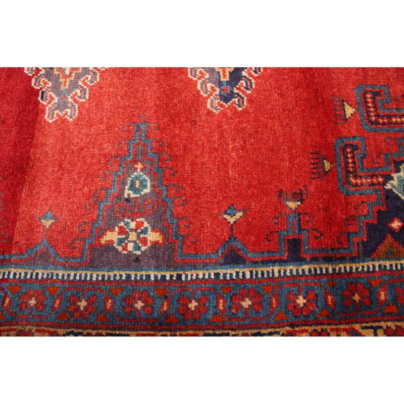 ECARPETGALLERY Hand-knotted Anadol Red Wool Rug - 3'8 x 11'6