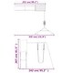 preview thumbnail 14 of 18, vidaXL Swing Set Outdoor Backyard Wooden Playground Equipment for Kids Age 3-8