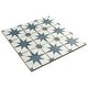 preview thumbnail 14 of 15, Merola Tile Harmonia Kings Star Blue 13" x 13" Ceramic Floor and Wall Tile