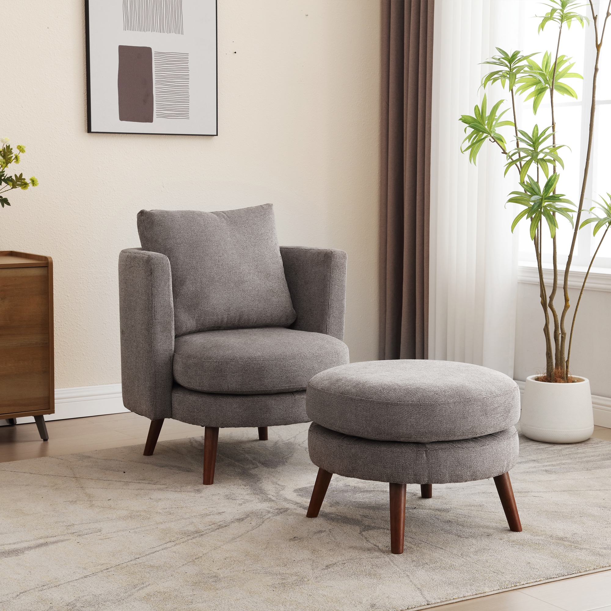 Reading chair and ottoman discount