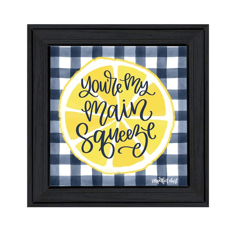 TrendyDecor4U Contemporary "Main Squeeze" Framed Print Wall Art