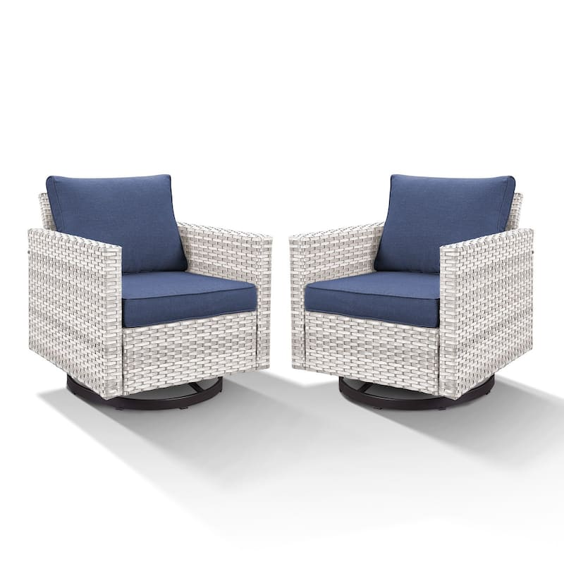 Outdoor Swivel Glider Chairs with Soft Cushion